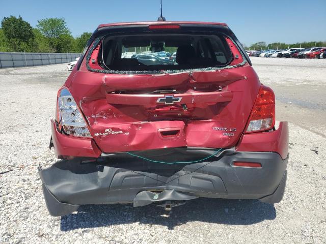 Parquets CHEVROLET TRAX 2015 Czerwony