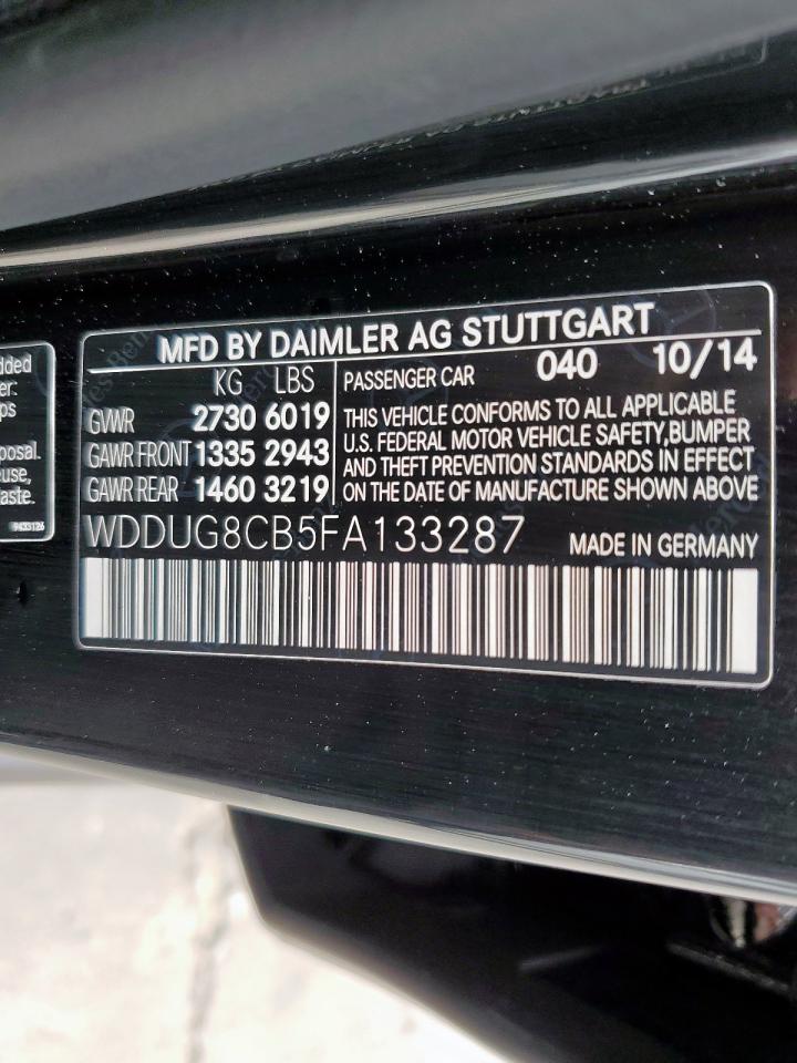 WDDUG8CB5FA133287 2015 Mercedes-Benz S 550