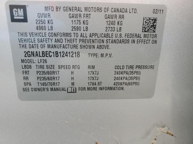 2011 CHEVROLET EQUINOX LS  