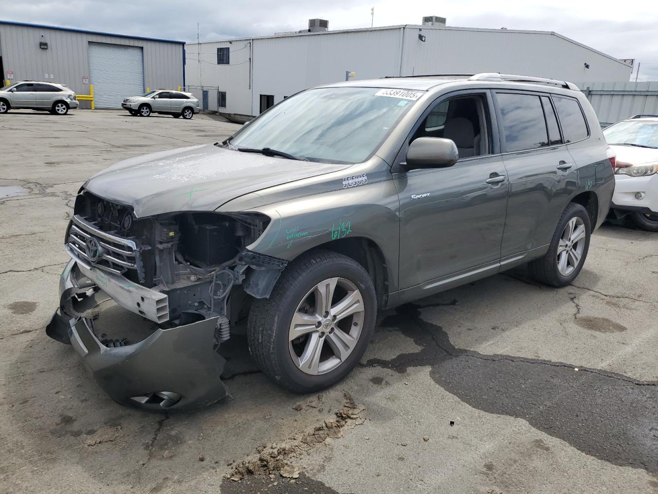 2010 Toyota Highlander Sport იყიდება Vallejo-ში, CA - Front End