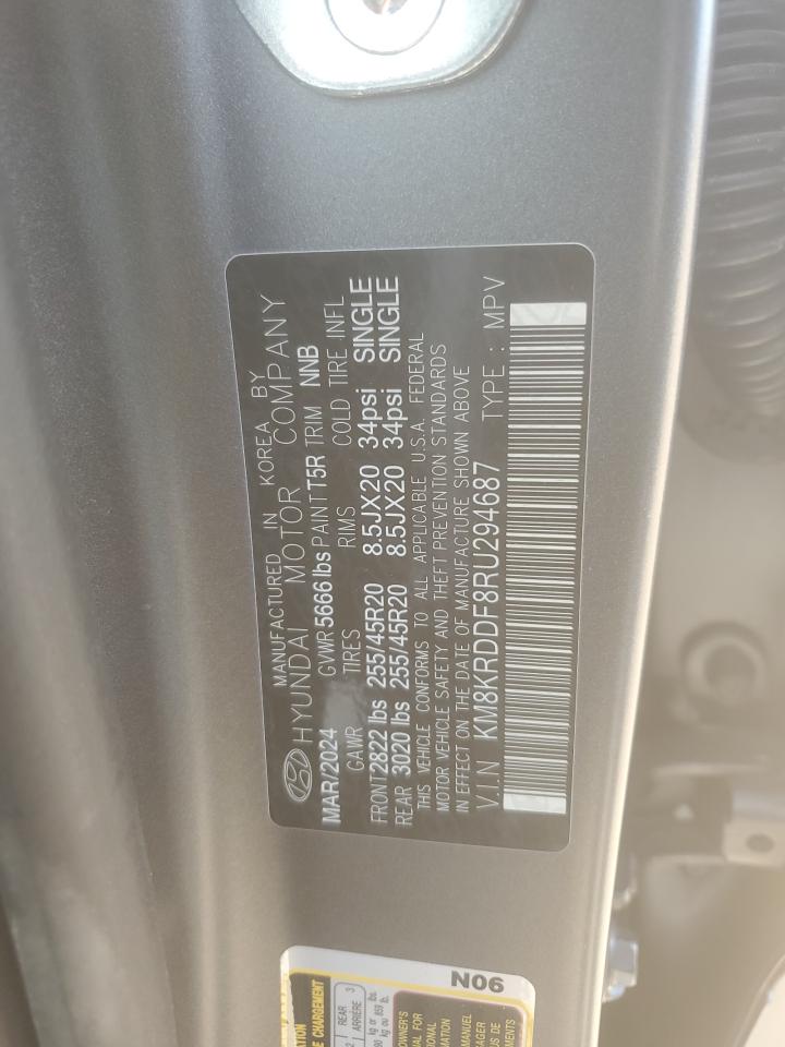2024 Hyundai Ioniq 5 Limited VIN: KM8KRDDF8RU294687 Lot: 54259335