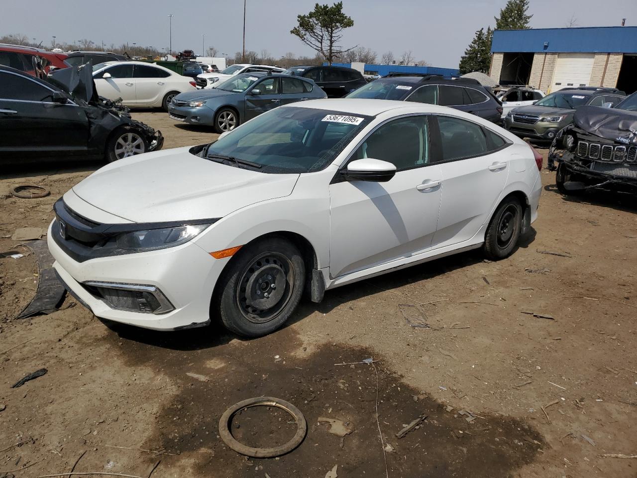 2020 Honda Civic Lx იყიდება Woodhaven-ში, MI - Side