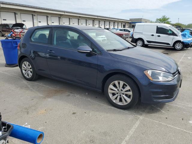 Hatchbacks VOLKSWAGEN GOLF 2015 Granatowy