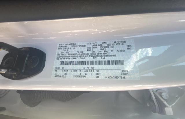 2021 FORD F150 SUPERCREW