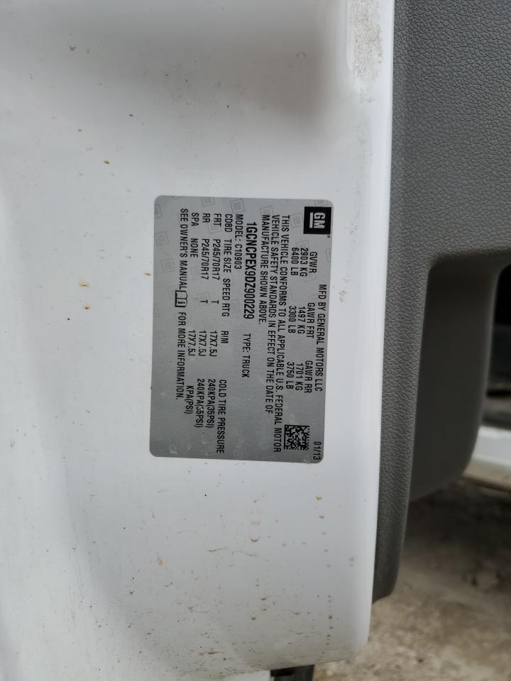 2013 Chevrolet Silverado C1500 VIN: 1GCNCPEX9DZ900229 Lot: 52378265