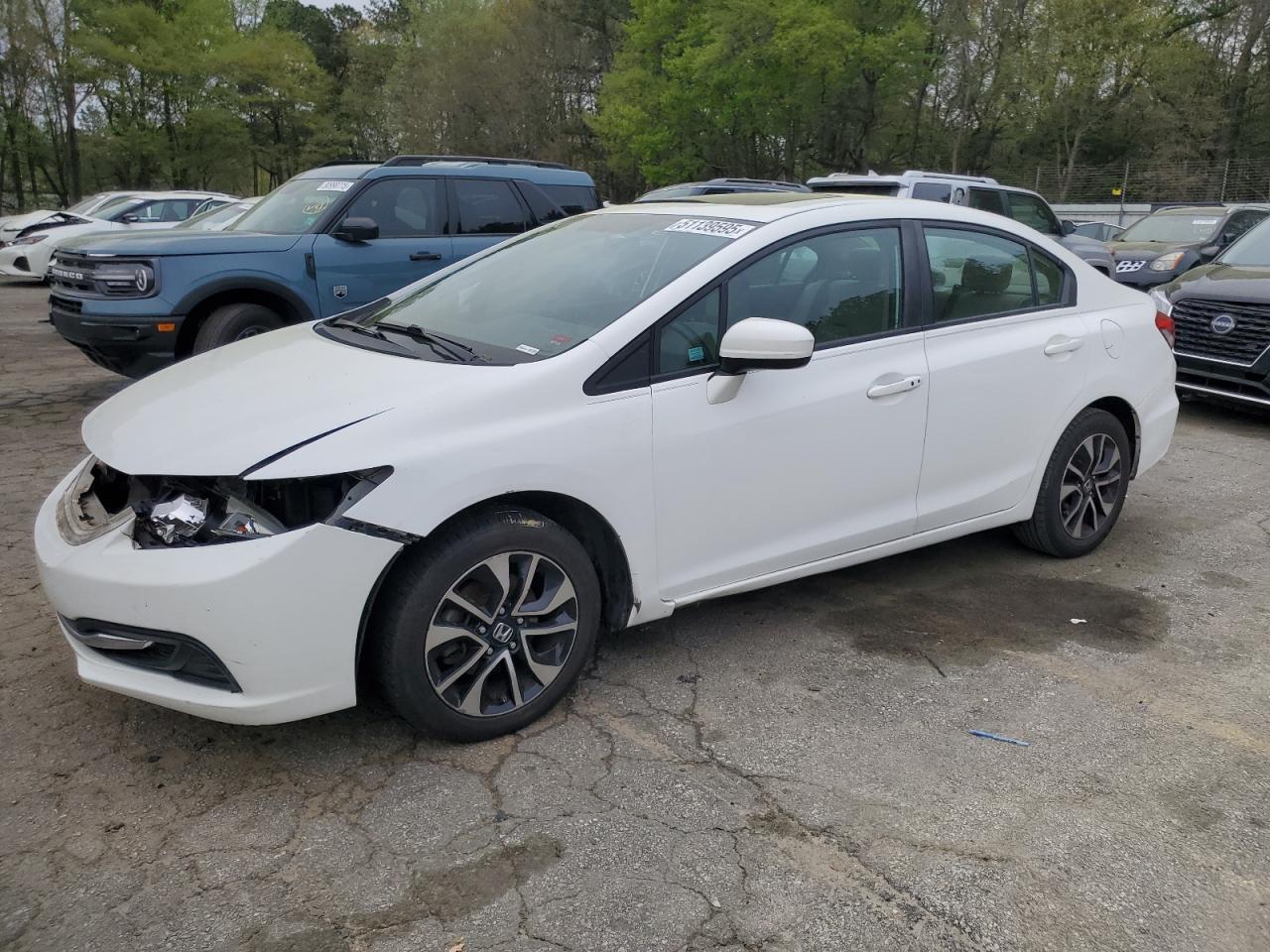2015 Honda Civic Ex for Sale in Austell, GA - Front End