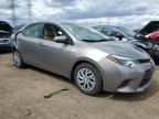 2016 Toyota Corolla L en Venta en Elgin, IL - Rear End
