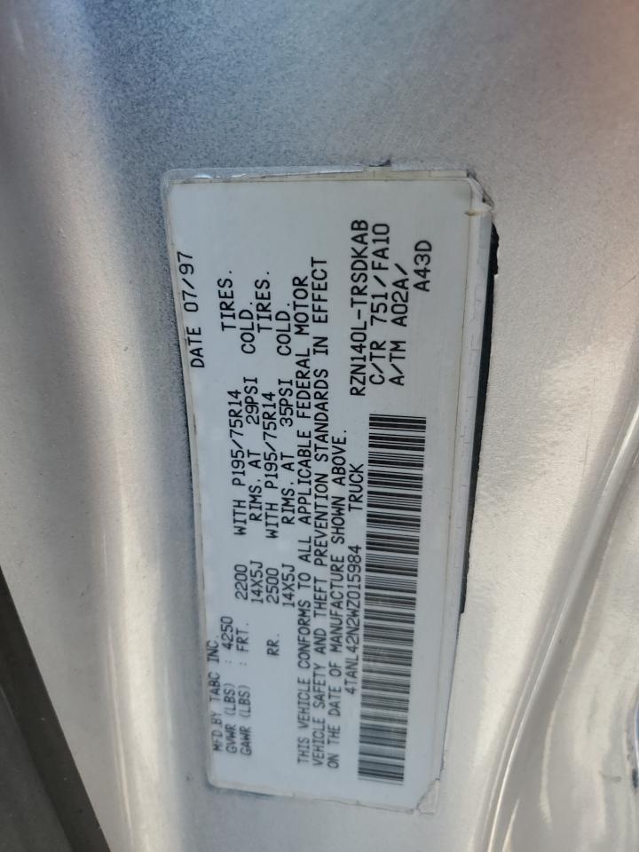 1998 Toyota Tacoma VIN: 4TANL42N2WZ015984 Lot: 54268475