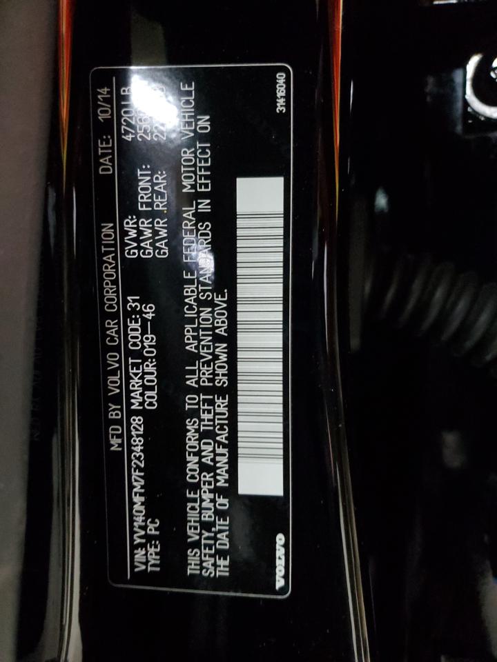 2015 Volvo S60 Platinum VIN: YV140MFM7F2348128 Lot: 52698615