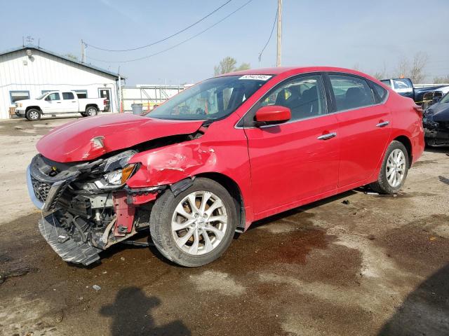  NISSAN SENTRA 2018 Czerwony