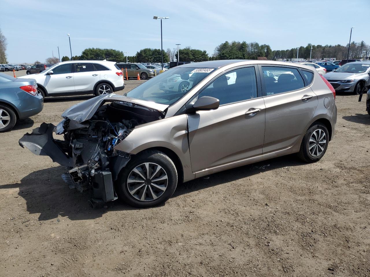 2012 Hyundai Accent Gls на продаже в East Granby, CT - Front End