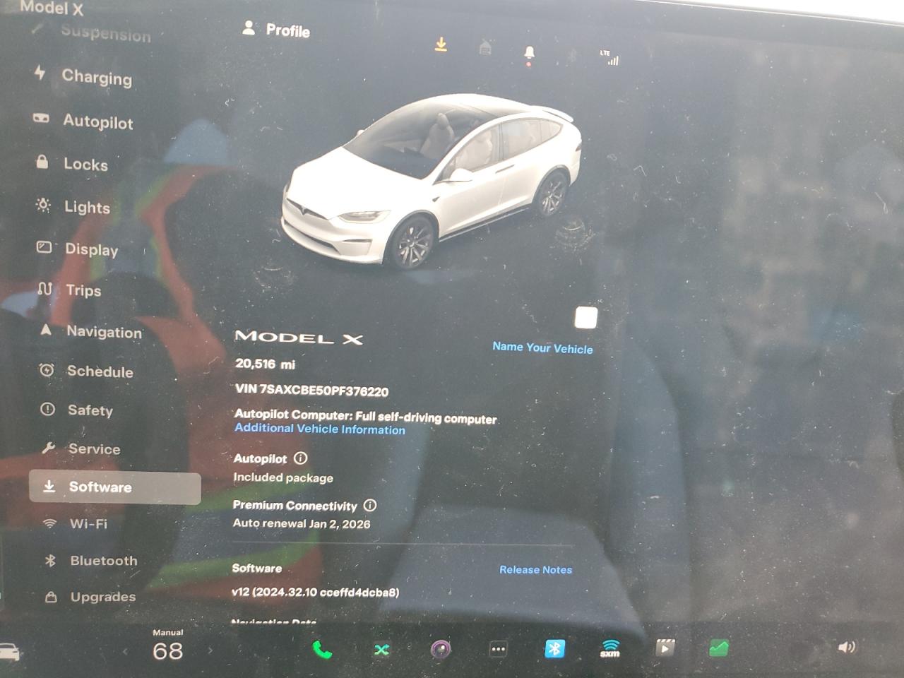 2023 Tesla Model X VIN: 7SAXCBE50PF376220 Lot: 53029835