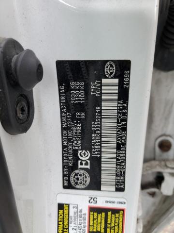2018 TOYOTA CAMRY L