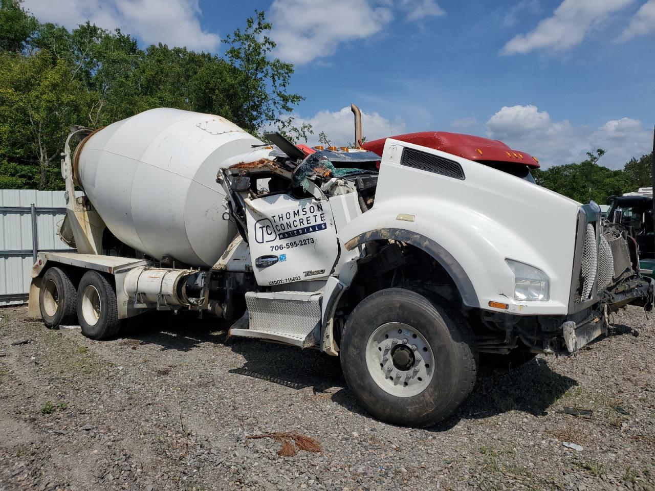 2015 Kenworth T880 Ready Mix Truck للبيع في Augusta، GA - Rollover