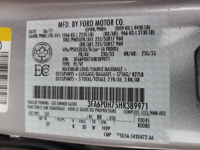 2017 FORD FUSION SE