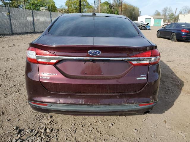 Sedans FORD FUSION 2017 Burgundy