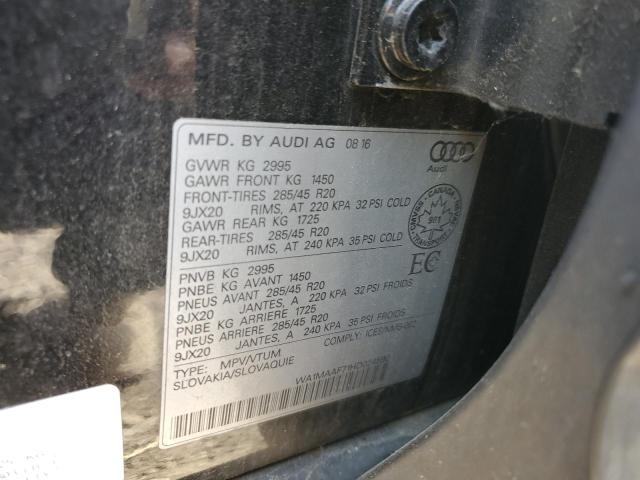 2017 AUDI Q7 PROGRESSIV S-LINE