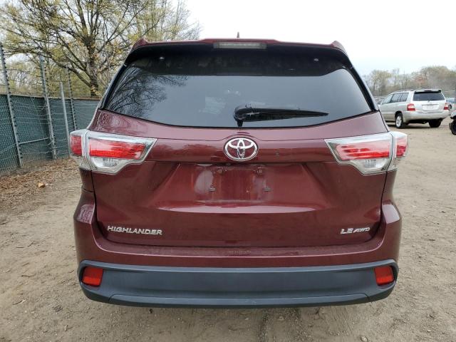 Parquets TOYOTA HIGHLANDER 2015 Burgundy