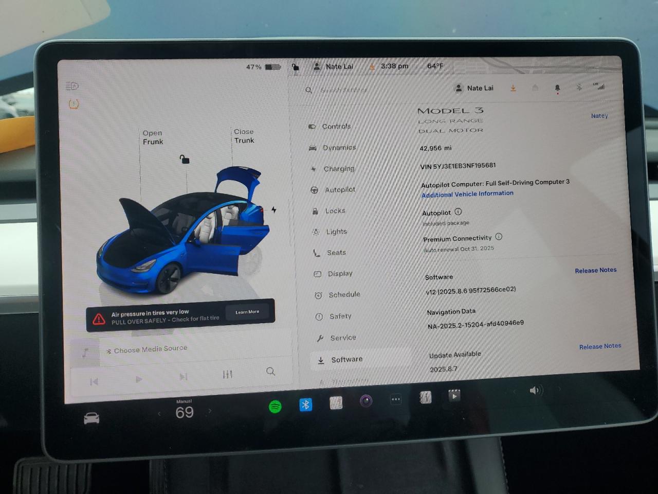 2022 Tesla Model 3 VIN: 5YJ3E1EB3NF195681 Lot: 53323645