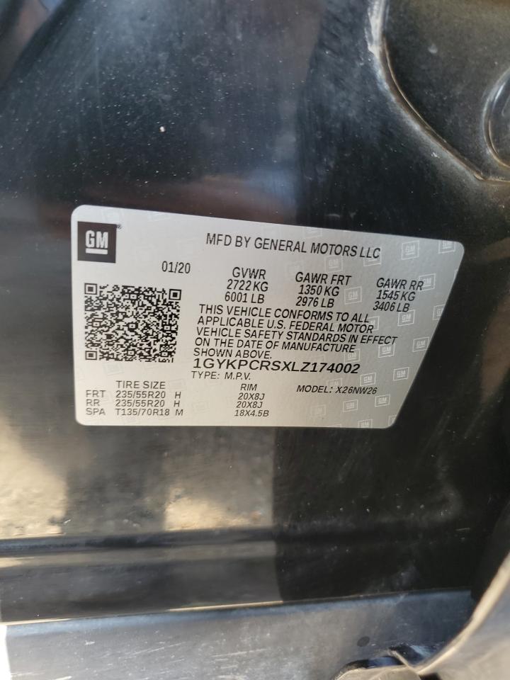 2020 Cadillac Xt6 Premium Luxury VIN: 1GYKPCRSXLZ174002 Lot: 52083235