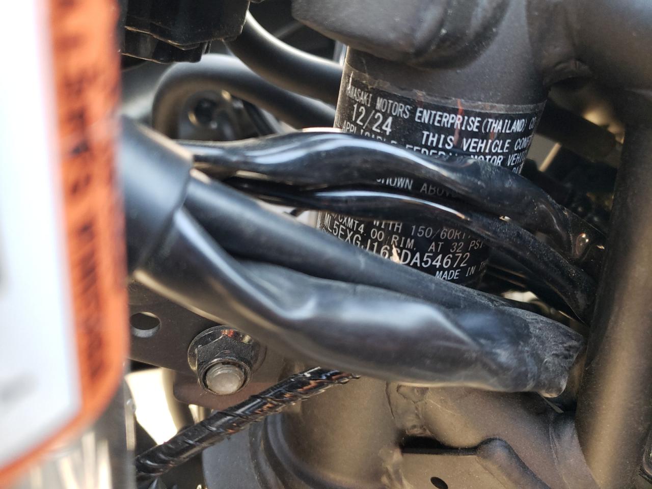 2025 Kawasaki Ex500 A VIN: ML5EXGJ16SDA54672 Lot: 53288285