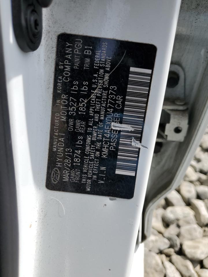 2013 Hyundai Accent Gls VIN: KMHCT4AEXDU477373 Lot: 54676745