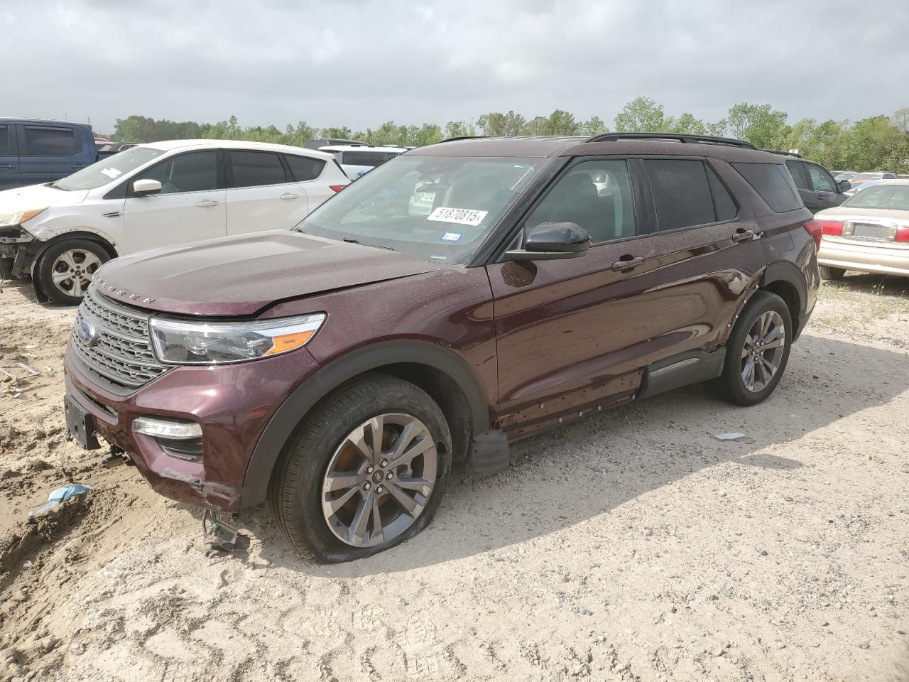 2022 Ford Explorer Xlt en Venta en Houston, TX - Side