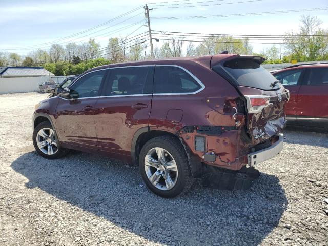  TOYOTA HIGHLANDER 2015 Maroon
