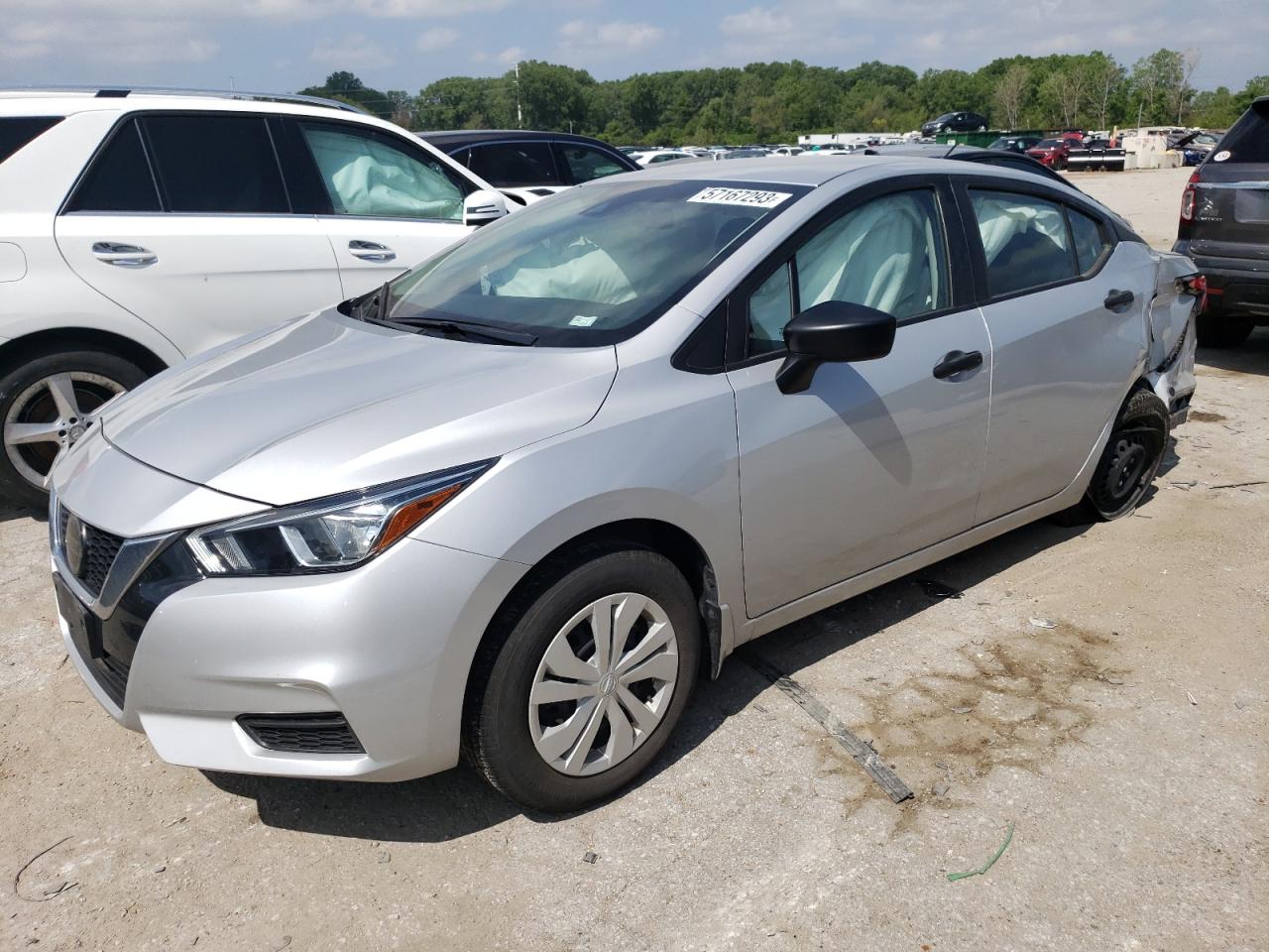 2021 Nissan Versa S იყიდება Cahokia Heights-ში, IL - Rear End