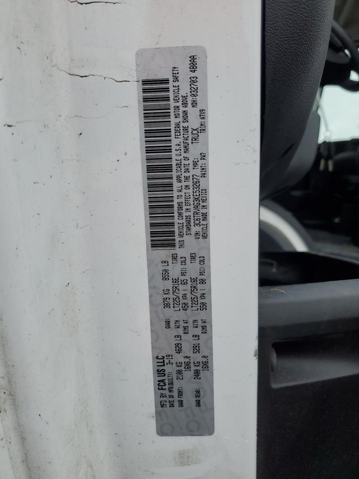 2019 Ram Promaster 1500 1500 Standard VIN: 3C6TRVAG3KE532677 Lot: 51539315