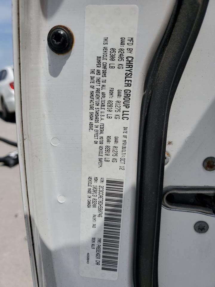 2013 Chrysler 300C VIN: 2C3CCAET8DH580746 Lot: 53207255