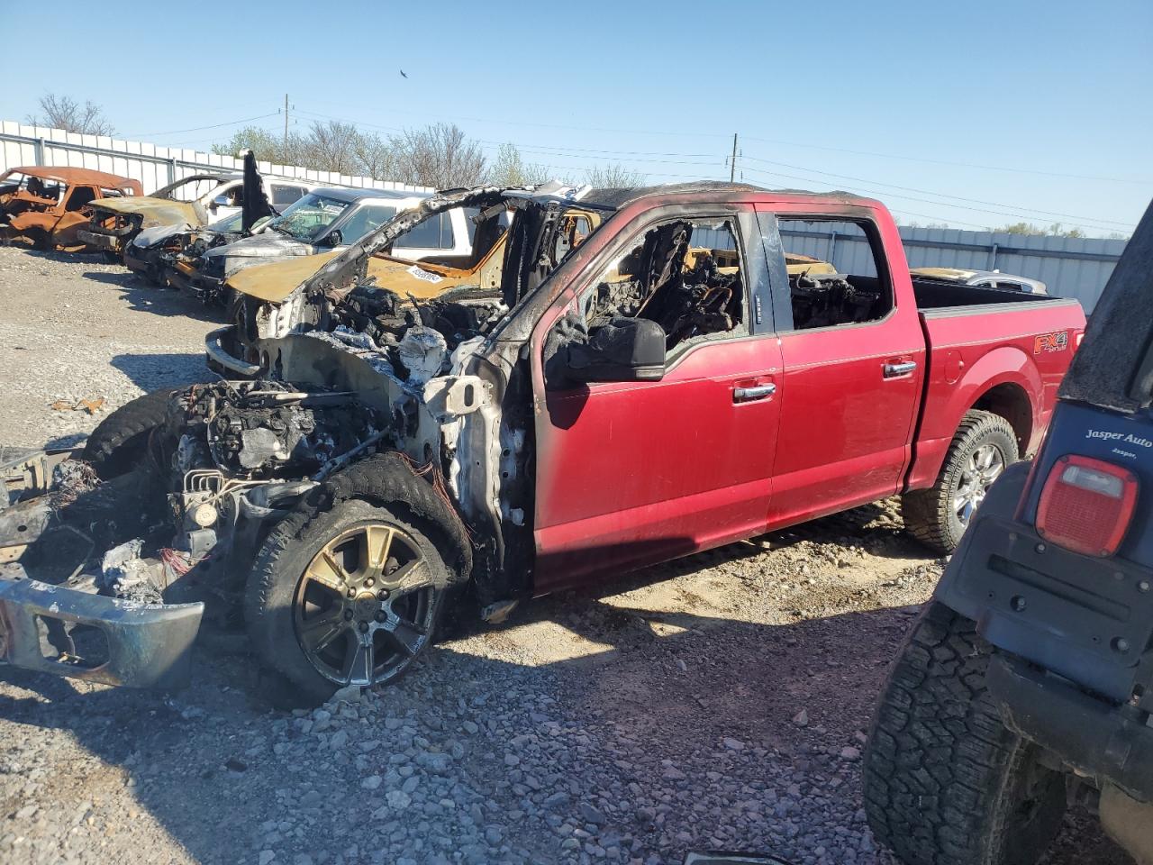 2016 Ford F150 Supercrew na sprzedaż w Earlington, KY - Burn
