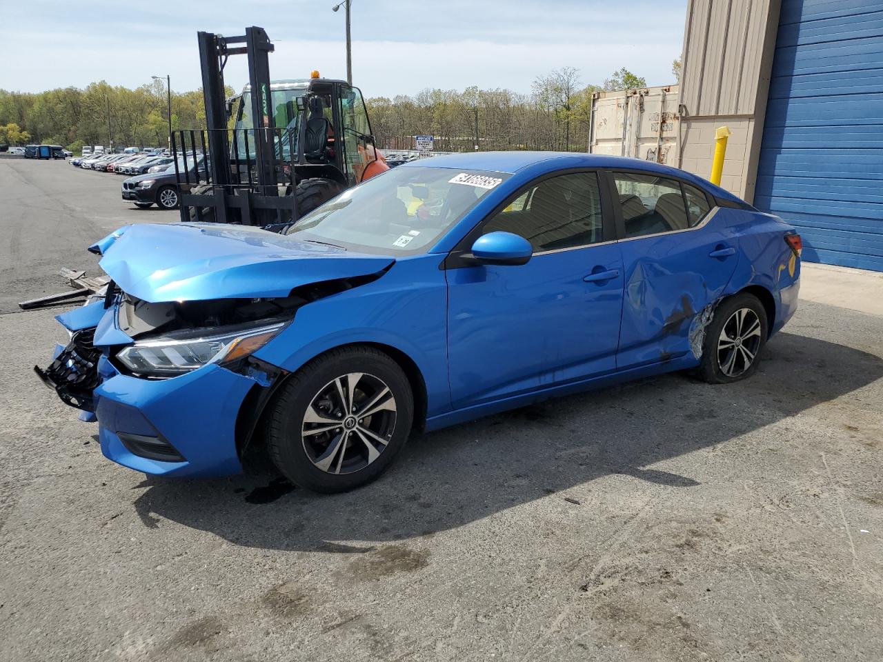 2021 Nissan Sentra Sv for Sale in Glassboro, NJ - Front End