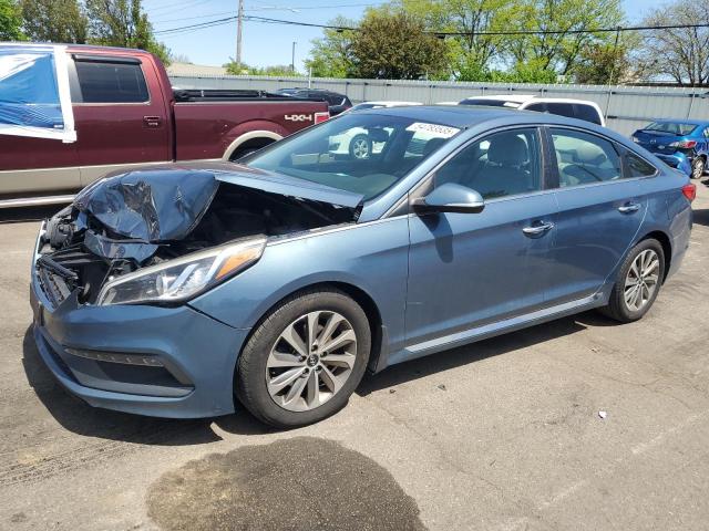  HYUNDAI SONATA 2017 Синий