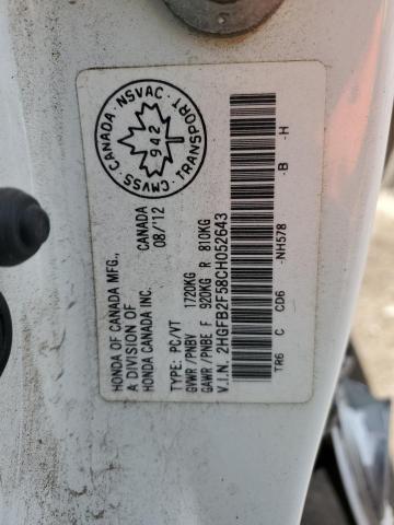 2012 HONDA CIVIC LX