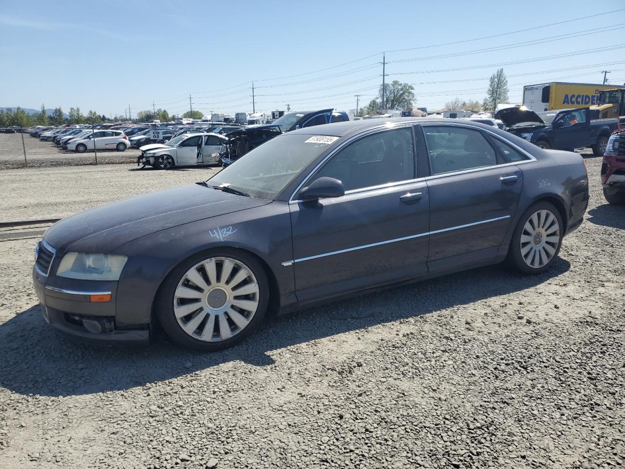 2005 Audi A8 4.2 Quattro de vânzare în Eugene, OR - Front End