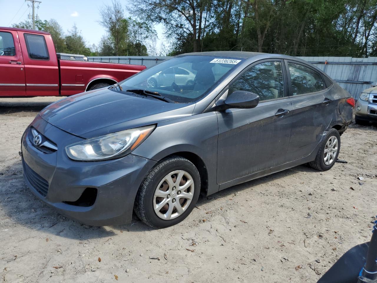 2013 Hyundai Accent Gls en Venta en Midway, FL - Rear End
