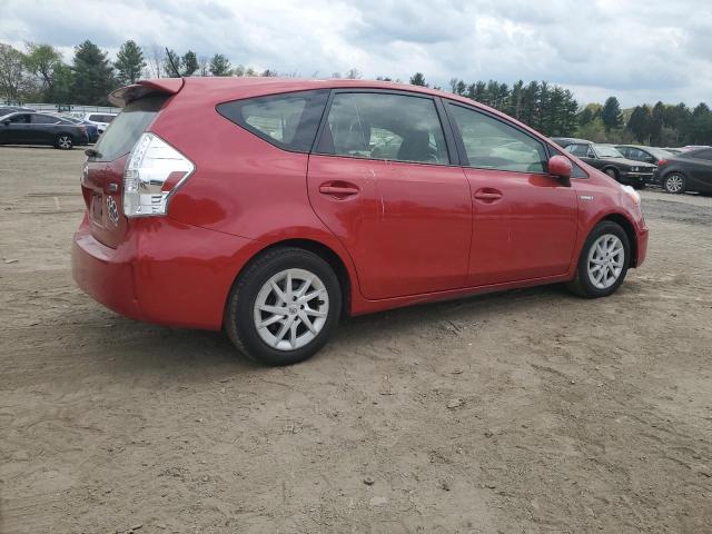  TOYOTA PRIUS 2012 Czerwony