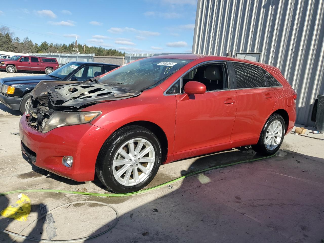 2012 Toyota Venza Le للبيع في Franklin، WI - Burn - Engine