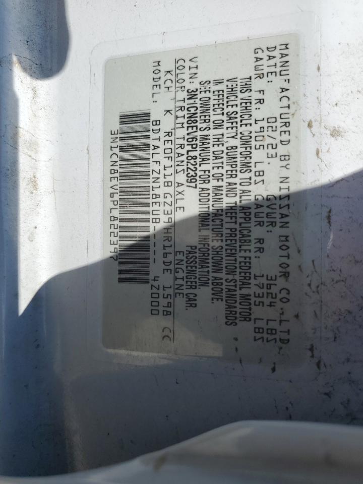 3n1cn8ev6pl822397 3N1CN8EV6PL822397 2023 Nissan Versa Sv