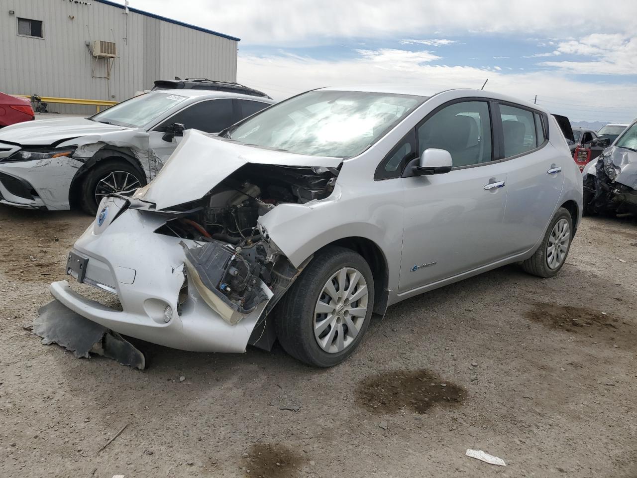 2015 Nissan Leaf S en Venta en Tucson, AZ - Front End