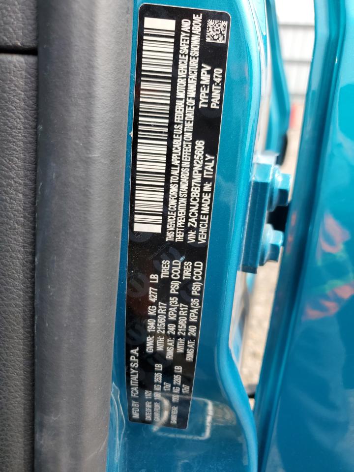 2021 Jeep Renegade Latitude VIN: ZACNJCBB7MPN25606 Lot: 55074625