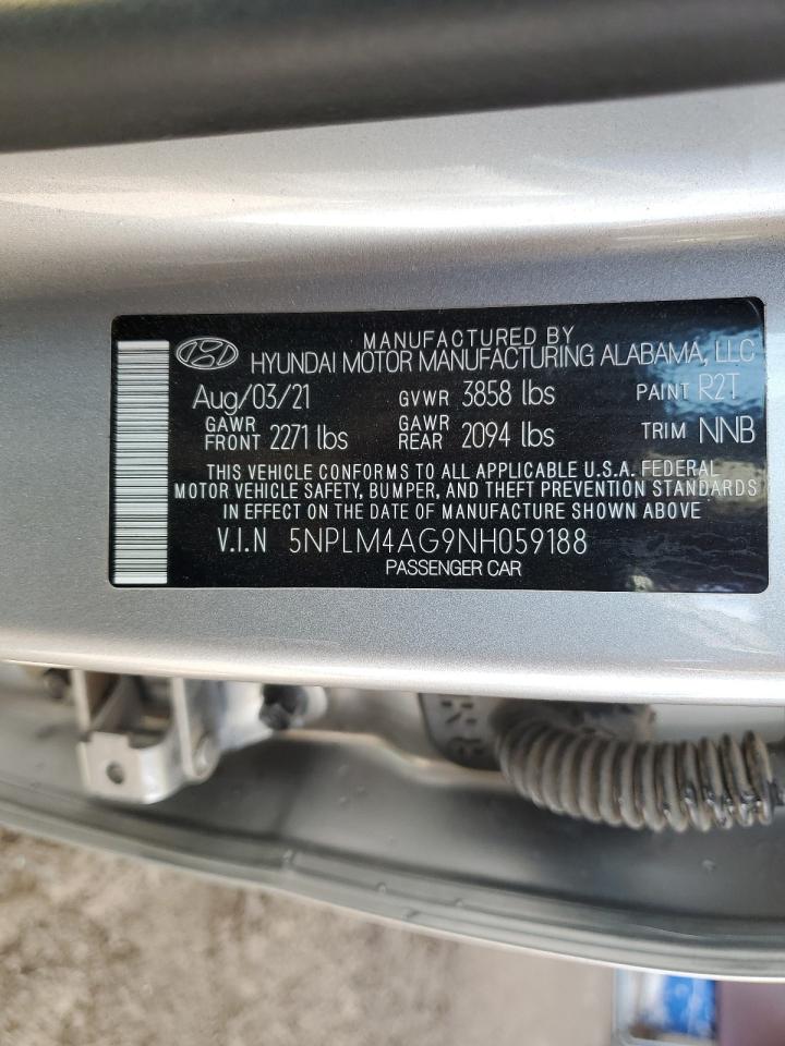 2022 Hyundai Elantra Sel VIN: 5NPLM4AG9NH059188 Lot: 52324425