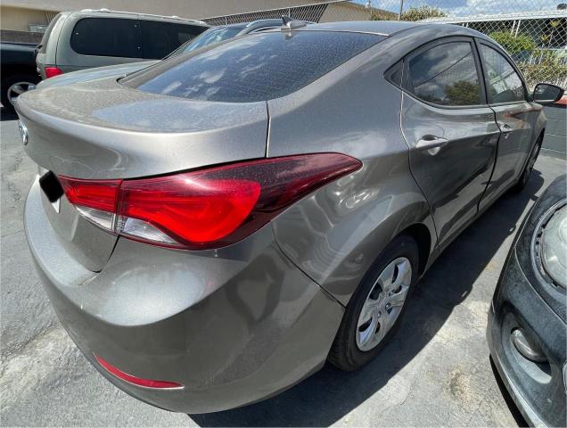 Sedans HYUNDAI ELANTRA 2016 Brown