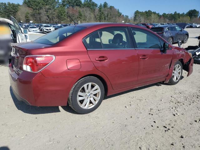  SUBARU IMPREZA 2015 Czerwony