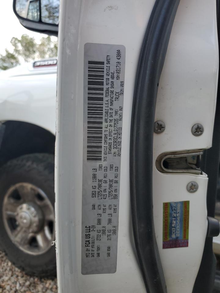 2020 Ram 3500 Tradesman VIN: 3C63R3CL9LG177535 Lot: 50229045