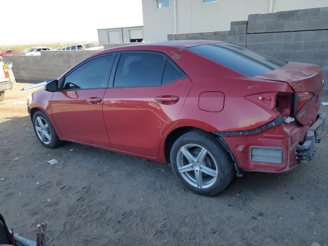 Sedans TOYOTA COROLLA 2017 Red