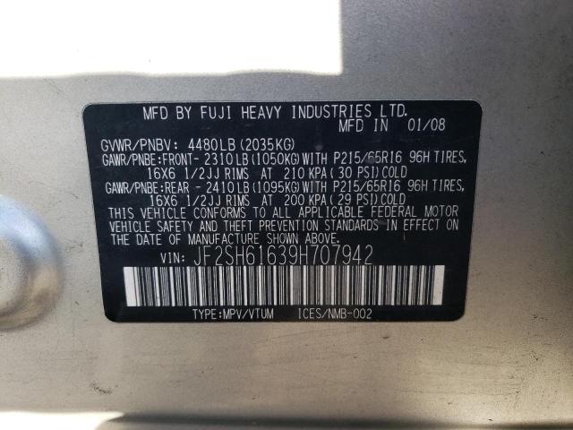 2009 SUBARU FORESTER 2.5X