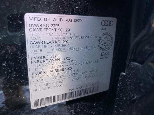 2021 AUDI Q3 KOMFORT 45  