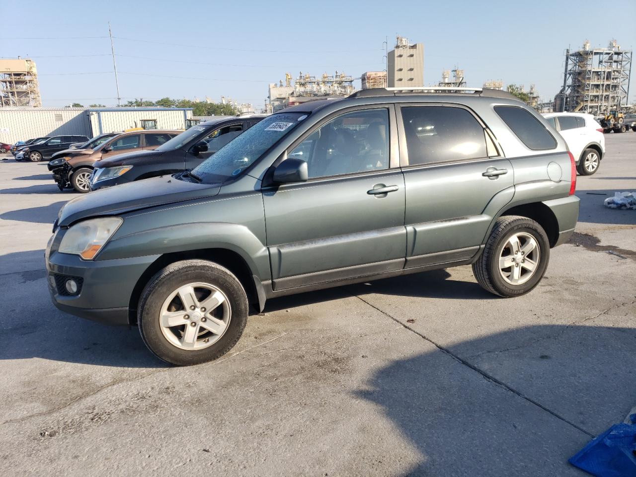 2009 Kia Sportage Lx للبيع في New Orleans، LA - Front End